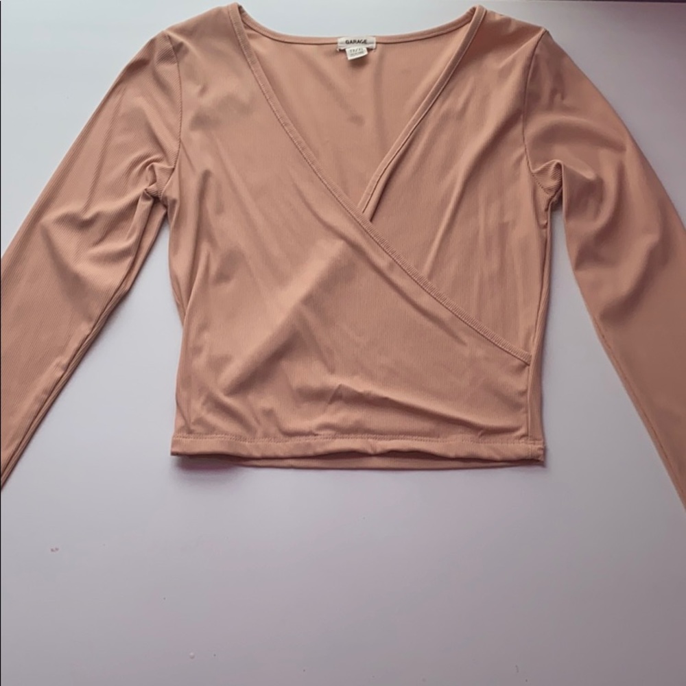 Long sleeve pink garage shirt